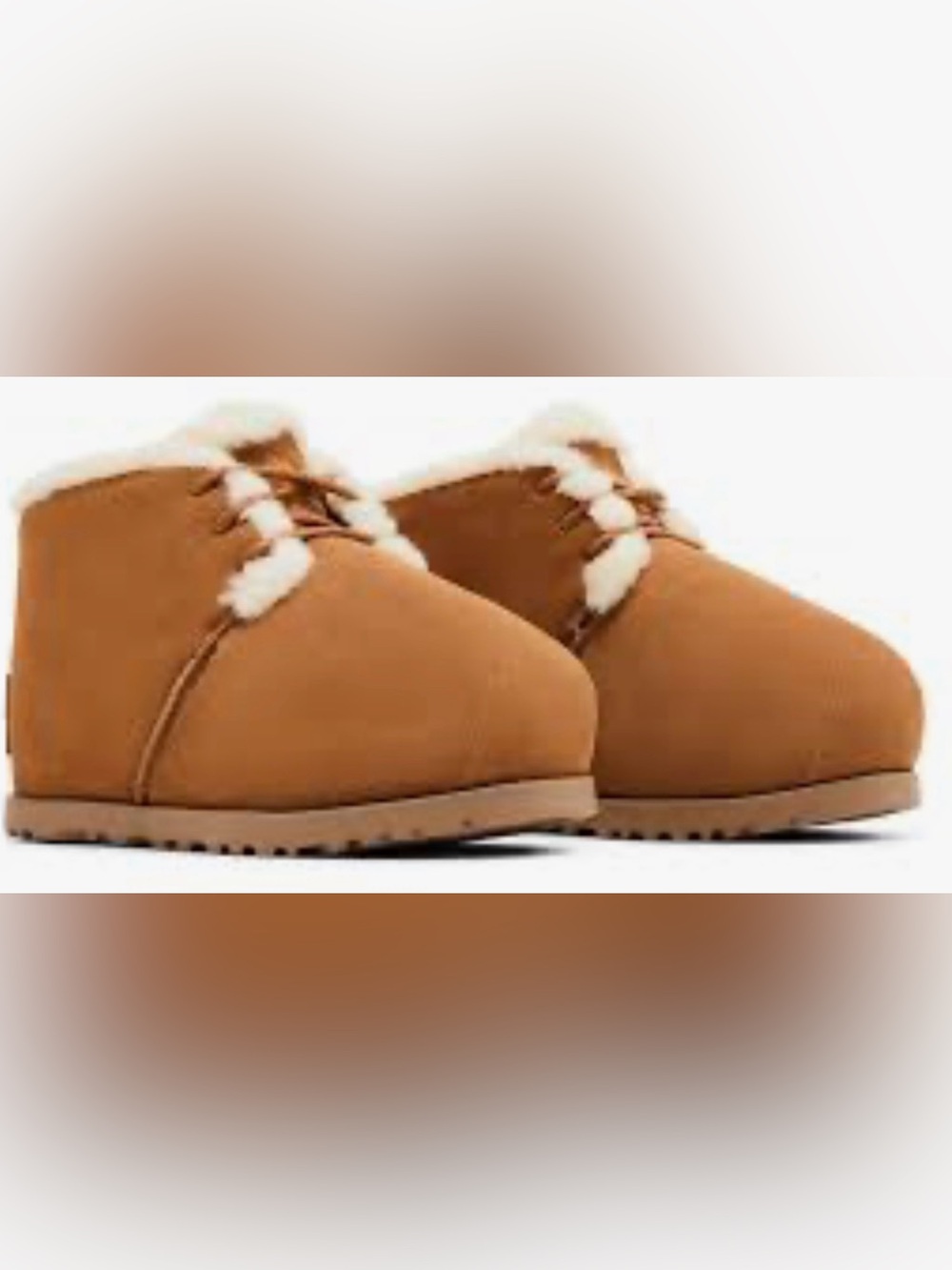 Ugg Pumped Up Chestnut Shearling Boots 8 $200